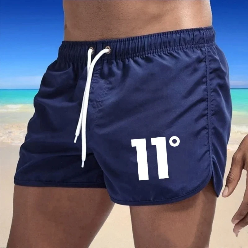 

2024 New Hot Summer Swim Trunks Sport Gym Running Shorts Male Beachwear Luxury Beach Shorts Quick Dry Mens Siwmwear Board Briefs