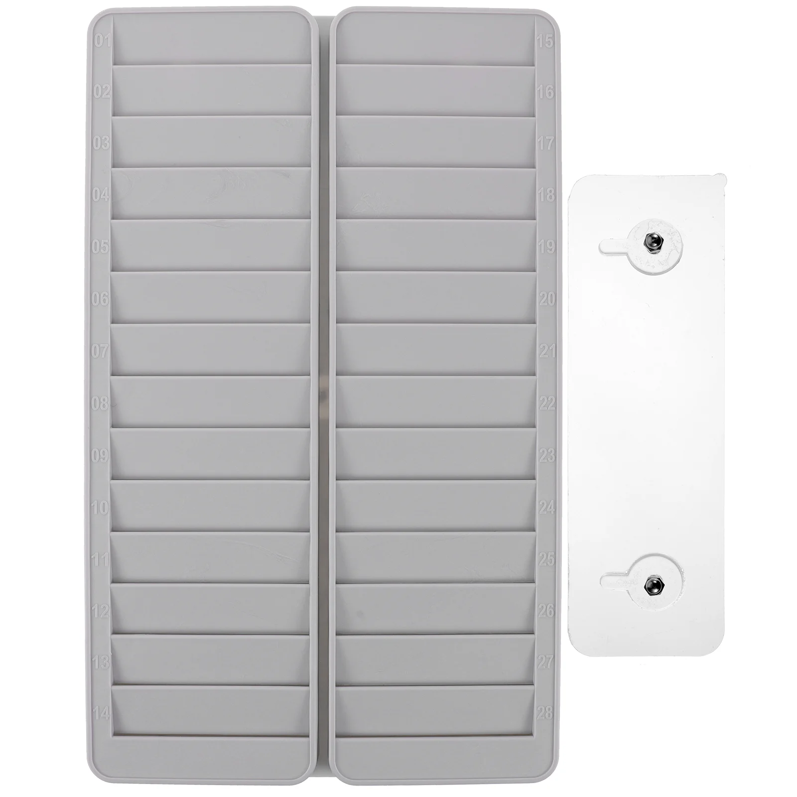 Plastic Slots Number Office Cards Holder Plastic Attendance Cards Rack Office Supply for School Hotel Retractable Card Holder