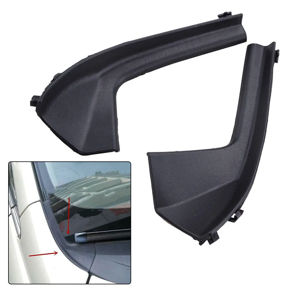 

2pcs Car Front Windshield Wiper Side Trim Cover 66895-ED50A 66894-ED500 For Nissan Tiida 2005-2010 Front Windshield Corner Acces