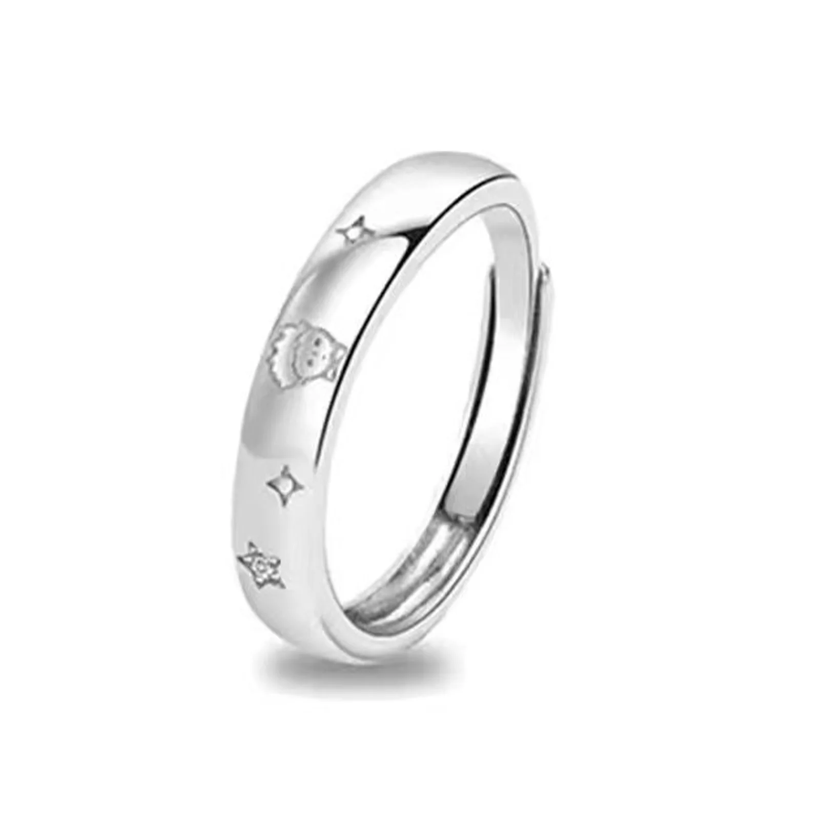 סט טבעות נישואין של הנסיך הקטן וורדה, כסף סטרלינג 925, זוגות, עיצוב ייחודי, מתנת יומולדת