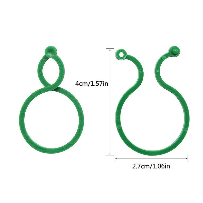 20/50/100 Pcs Plant Clips Garter Plants Tomato Clip Reusable Garden Plant Support Rill Greenhouse Seeding Vines Clamps