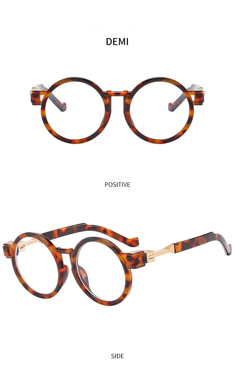 Nuovi occhiali da sole con montatura rotonda personalizzati con intarsio in metallo con gambe, occhiali da sole rock da moto per uomo e donna alla moda, occhiali alla moda transfrontalieri_voghion.com