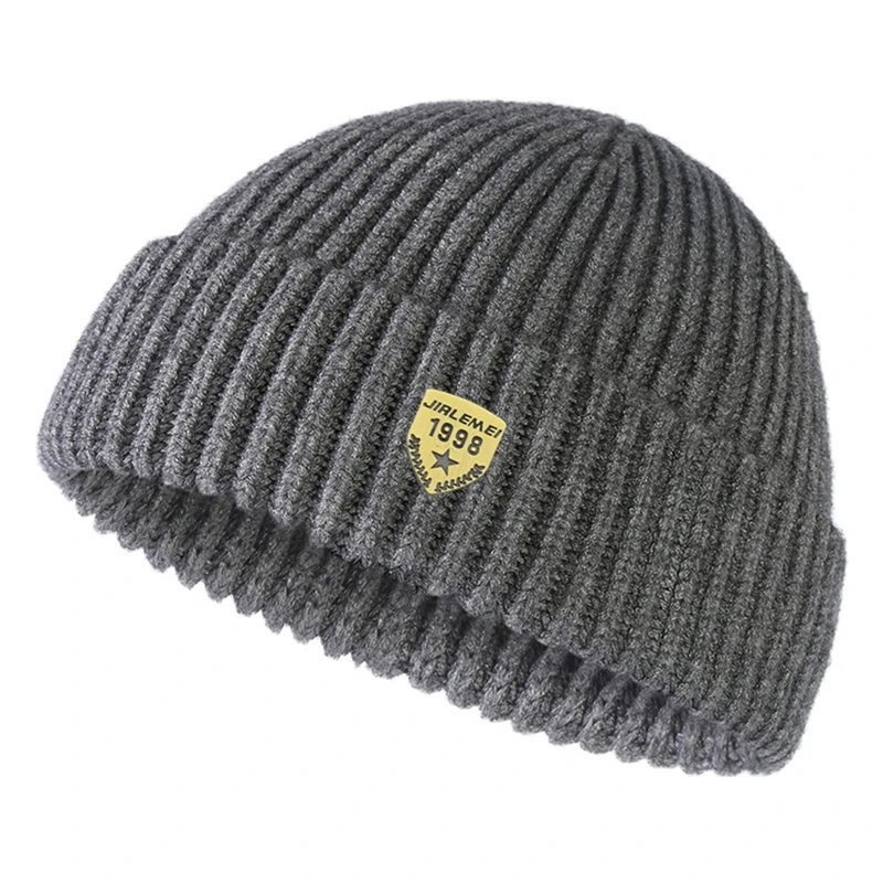 Vīriešu galvaskauss, ielas stils, hiphops bez malām, maiss, melones vāciņš, aproce Docker, zvejnieks, cepures, cepures, siltas, adītas motora pārsegs_voghion.com