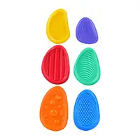 6Pcs Children Sensory Stones Sensory Toy Texture Soft Worry Stone Fidget Toys for Boys Girls Kids 3 4 5 6 Year Old Birthday Gift 2