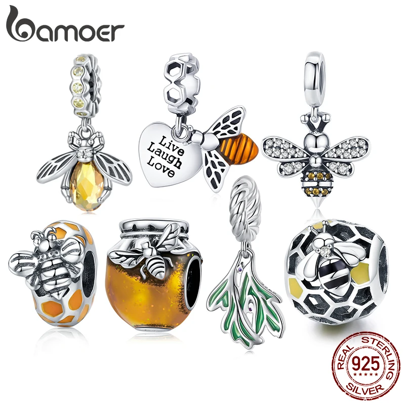 BAMOER 925 Silver Bee Charm Bead 1