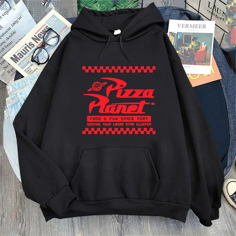 Pizza Planet Hoodie Uniisex Sweatshirts Men Street Tracksuit Winter Long Sleeve Oversized Clothing Soft Fleece Pullovers Tops