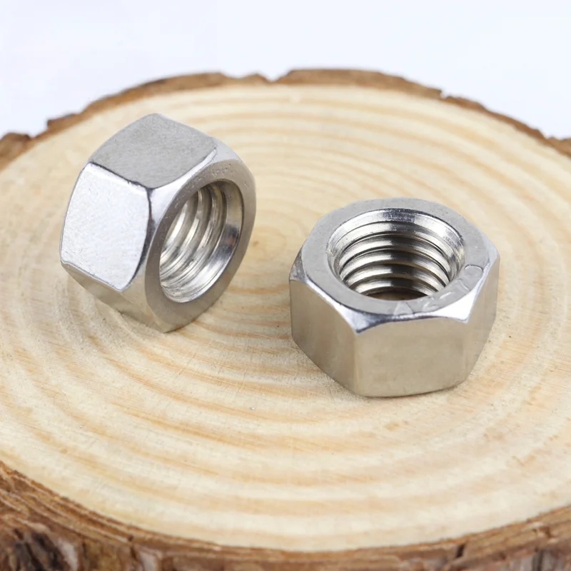 Premium Stainless Steel Hexagon Nuts - Coarse & Fine Thread, Various Sizes