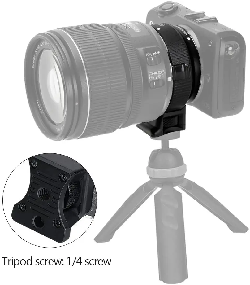 Adaptador de Montagem de Lente de Foco Automático Commlite Cm-ef-eos m para Lente ef Ef-s para Canon Eos m Montagem Ef-m Anel Conversor de Lente de Câmera sem Espelho para Canon Eos m1 m2 m3 m5 m6 M10 M50 M100 - Image 4