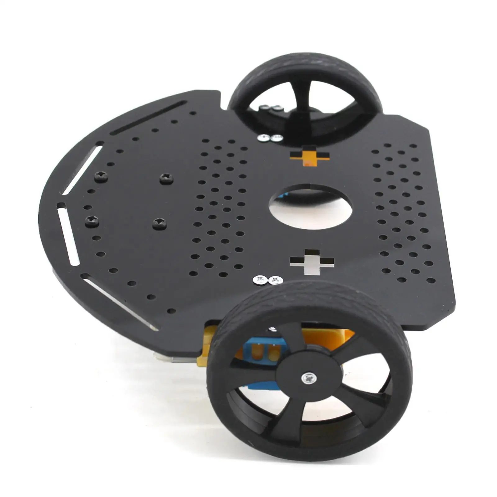 2WD Smart Robot Car Chassis Replacement High Friction Nonslip with Double Motors Base Easy Installation Intelligent Vehicle Part 2WD Smart Robot Car Chassis Replacement High Friction Nonslip with Double Motors Base Easy Installation Intelligent Vehicle Part