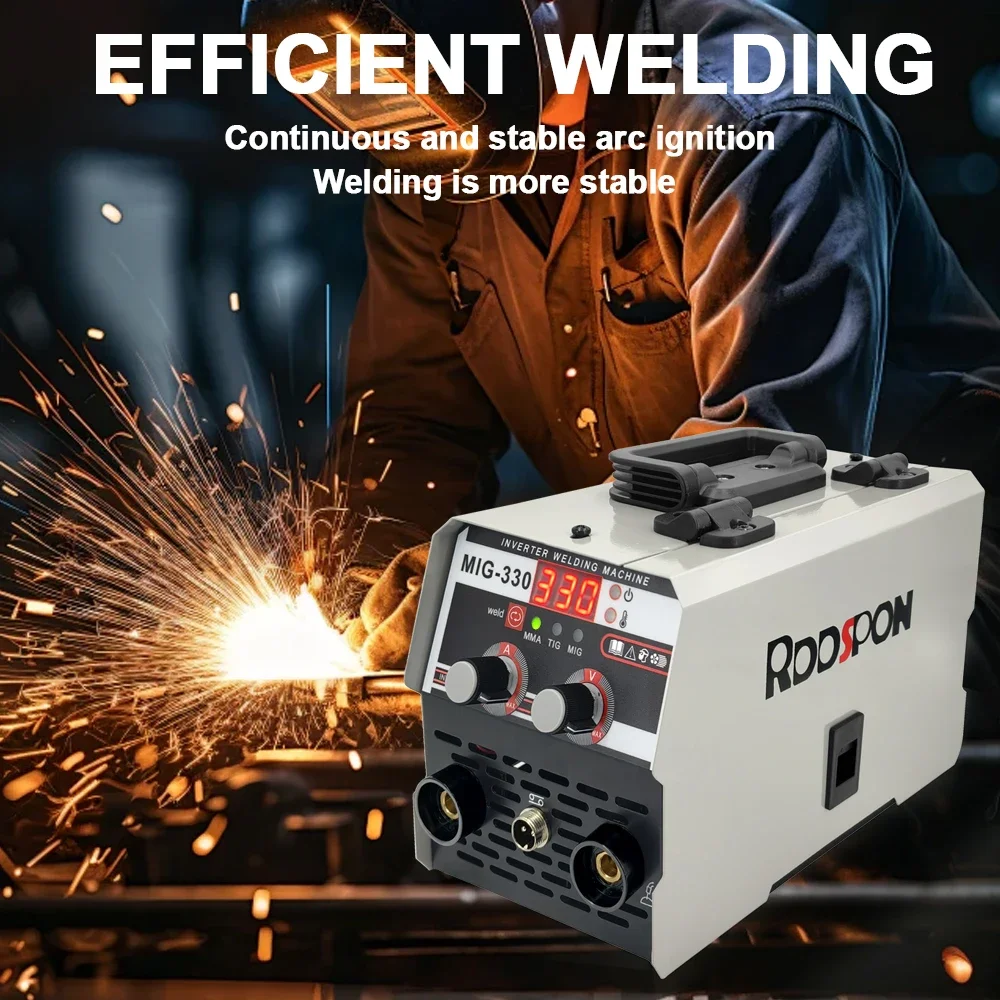 RDDSPON Welding Machine MIG 330 /TIG/MMA 3 in 1 multifunctiona inverter cooperation tool for gasles and manual electrode welding