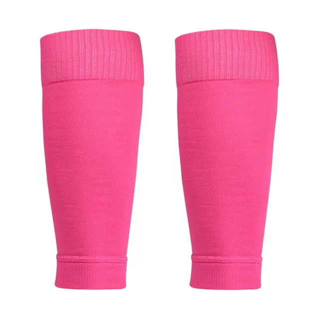 Men's Leg Warmers Basketball Football Sports Socks Adult Shin Guard Calf Socks Children's Leg Brace Socks Calcetines Hombre New rose red
