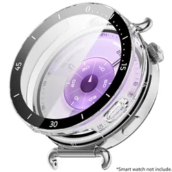 Premium PC + Tempered Glass Protective Case with Full Cover Screen Protector (Tr - 41mm)