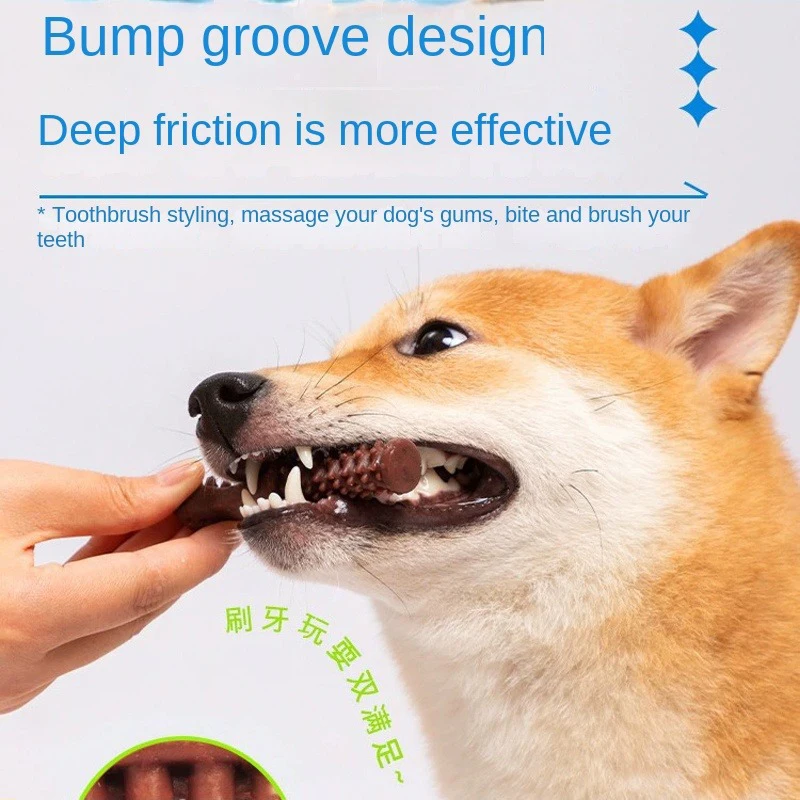 Dog Snack Grinding Stick Bone Bite Resistant Tooth Cleansing Puppy Dog Training Pet Bite Gum Teddy BCompared Bear Bomei