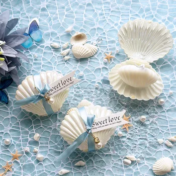 10pcs/20pcs Wedding Favors For Guests Aroma Shell Candle Souvenir Gift Box For Bridal Shower Baby Shower Party Home Decoration
