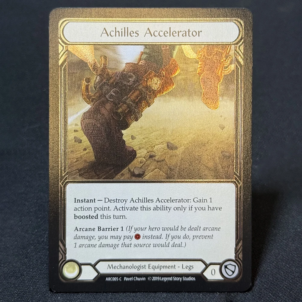 FAB Cold Foil Proxy Card Crown of Providence Gold Goliath