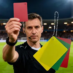 Multicolor Referee Penalty Cards Set - Durable Red, Yellow, Green Cards for Sports Games and Training (2 set)