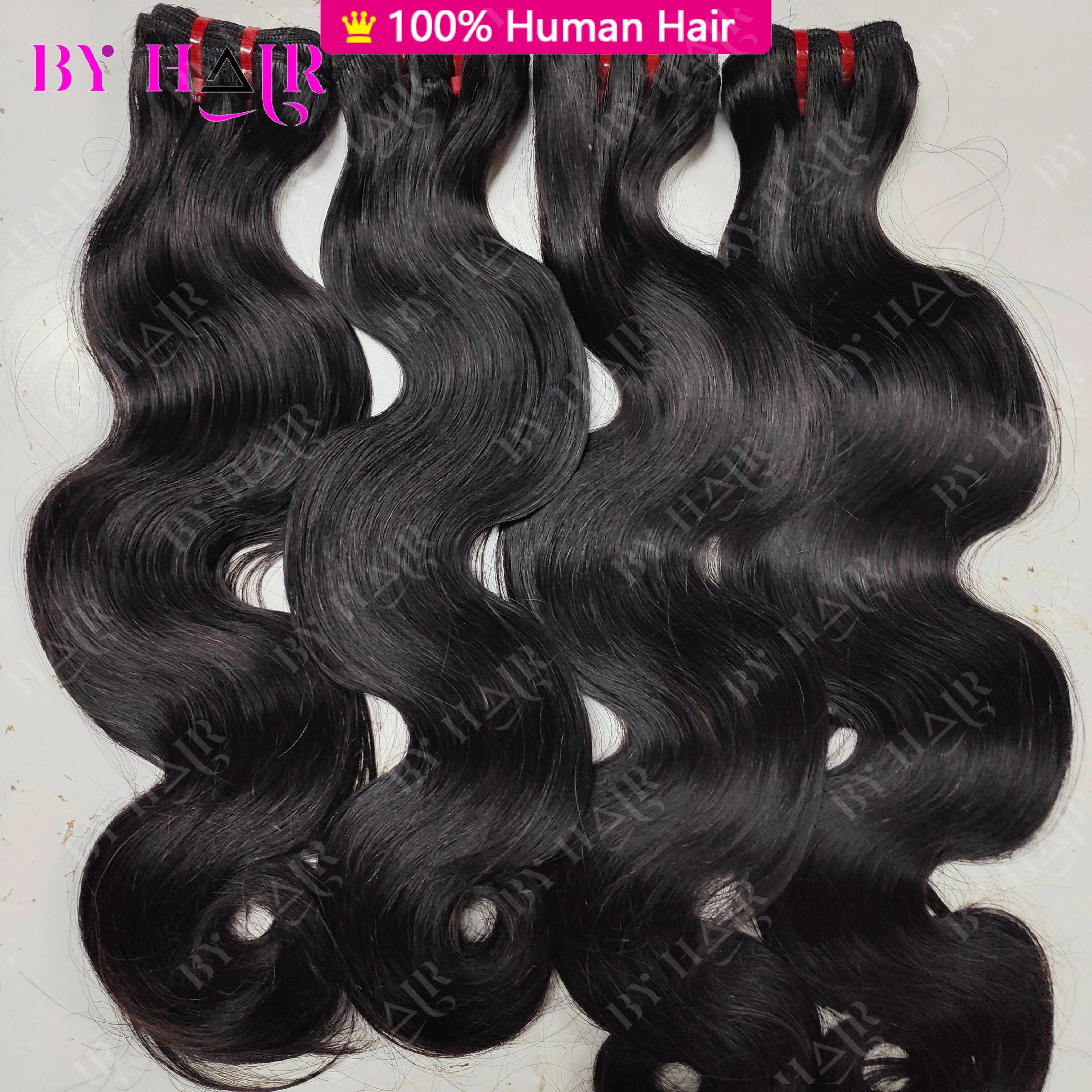 15A Super Double Drawn Virgin Body Wave Bundles Raw Human Hair Bundles Vietnamese Hair Thick Human Unprocessed Hair Extensions 1