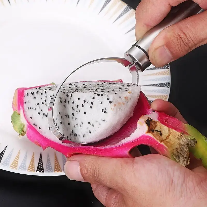 3 Sizes Manual Fruit Splitter for Mango Cantaloupe Watermelon Fruit Separator Multi-purpose Peeler Stainless Steel Cutter