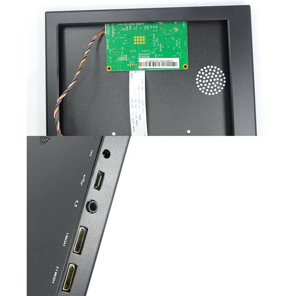 para lcd mini hdmi compatível edp placa controladora usb universal caso de metal volta capa de escudo