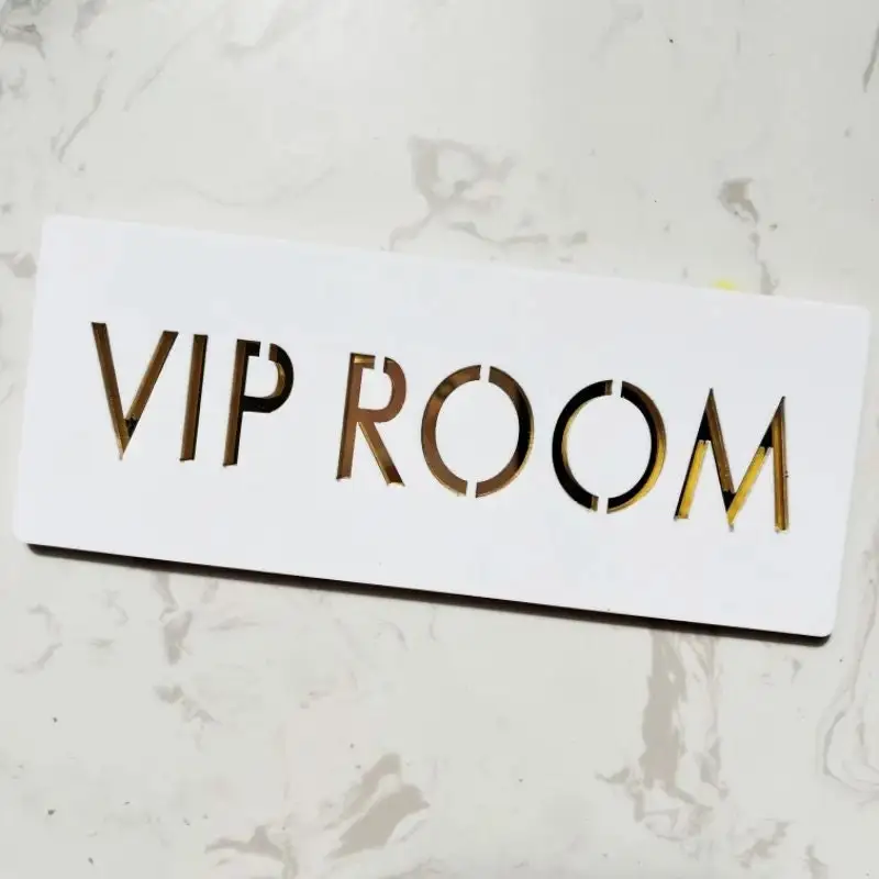 Private Customized Acrylic House Number Sign Plate Indoor Outdoor Wall Decor Villa Office Hotel Name Directions Plaque
