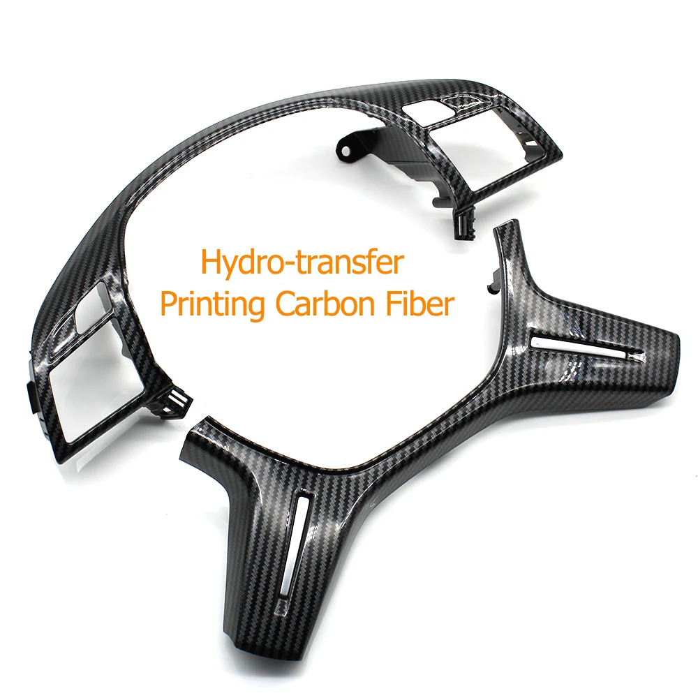 Car Steering Wheel Chrome Upper Cover Lower Trim Replacement For Mercedes Benz C E M ML GL GLS G Class W204 W212 W166 W463 steering wheel cover