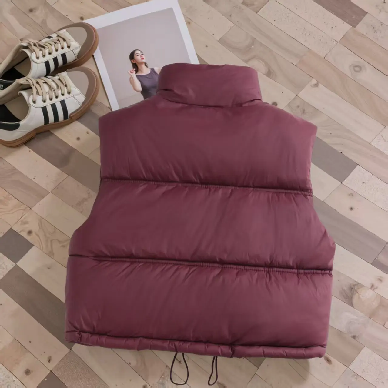 3-9Y Verdickte Baumwolle Gepolsterte Stehkragen Puffer 2025, Kind Jungen Mädchen Weste Koreanische kinder Kleidung Warme Winter herbst Oberbekleidung – Detail 6