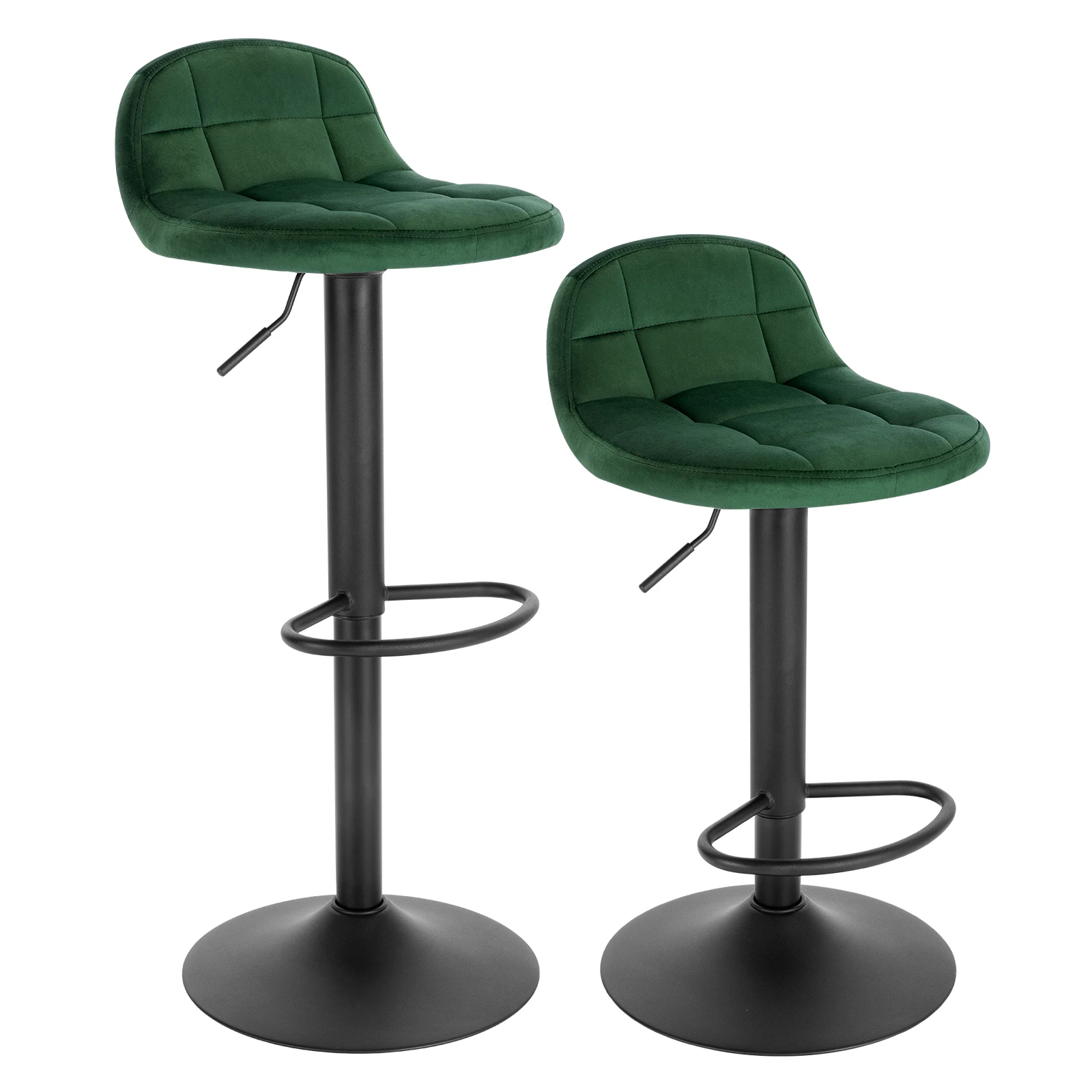 433738-c25a4f.jpg S9ed194ee2f834402b3f41a01dea7b816H 2PCS/Set Bar Stools with Backrest Footrest Height-Adjustable Barstools Pub Counter Height Bar Chair Home Office Kitchen Chair Mallzona