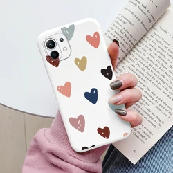 Adorable Flower and Owl Hearts Matte Soft TPU Phone Case - Durable, Stylish Protection for Xiaomi 12S (Kba - aixin92)