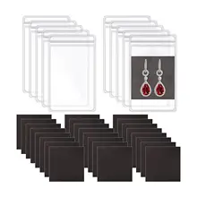 

100 Pieces Self Seal Plastic Zipper Bag Set Anti Tarnish Strips Anti Oxidation Pouch for Rings