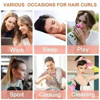 Tige à friser sans chaleur bandeau doux bigoudi sans chaleur bigoudis bigoudis paresseux dormir boucles friser bandeau outils de coiffure 5