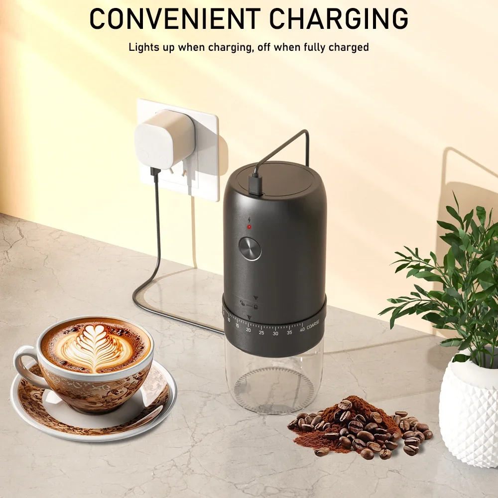 مطحنة قهوة كهربائية USB محمولة
