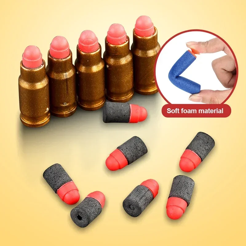 Toy Pistol Soft Bullet Toy Guns M1911 Shell Ejected Foam Darts Blaster Manual Airsoft Weapon with Silencer For Kids Adults 4