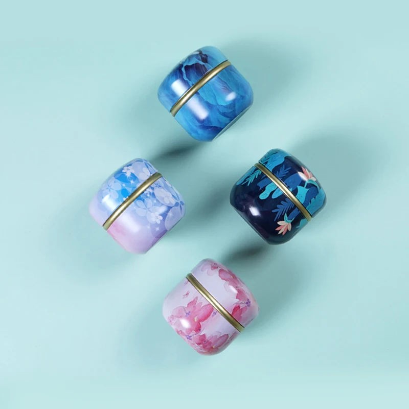 Dampproof Container Round Tinplate Tea Caddy Nuts Candy Snacks Sealed Jar Universal Packaging Box tea tin box tea canister