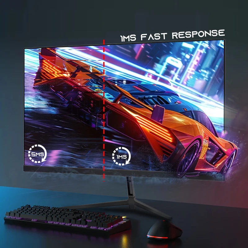 23.8인치 초슬림 프레임리스 1080p 75Hz 100Hz 165Hz 180Hz 240Hz IPS 와이드 스크린 게이밍 모니터 데스크탑 컴퓨터 LCD LED RGB 디스플레이