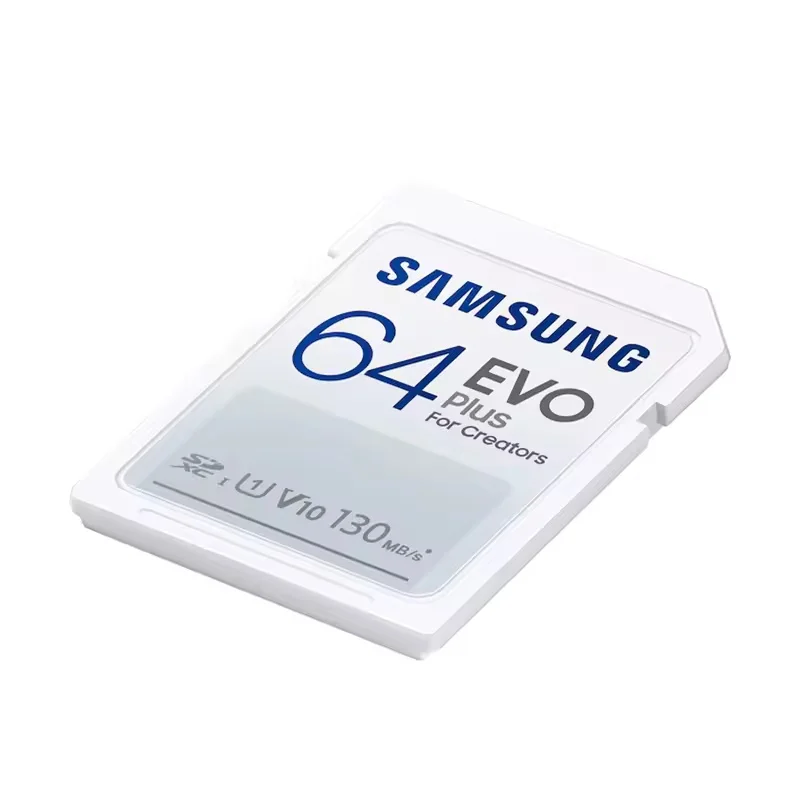 삼성 EVO Plus SD 카드 32GB SDHC V10 C10 64GB U1 128GB 256GB SDXC V30 U3 최대 130MB/s 전송 속도 카메라 메모리 카드