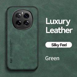 Premium Soft Silicone & Leather Magnetic Car Case - Protective Back Cover for Magic 7 Lite (Green)