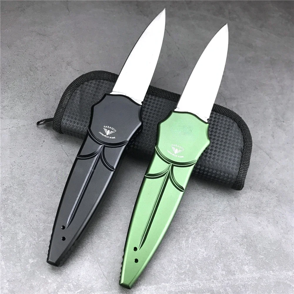 

Hand Tools Gravity Splitting Mechanism Pocket Folding Knife D2 Blade Aviation Aluminum Alloy 6061 Handle Outdoor EDC Cutting