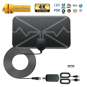 Antenna TV Digitale Interna 4K ad Alta Definizione con Ricezione Remota, Antenna TV Digitale Interna Potenziata HDTV, Antenna a Film per Interni