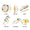 Toddlers Music Toys Set Castanet Sand Hammer Tambourine Triangle Double Ringer Orff Percussion Instrument Sets Montessori Toys 3