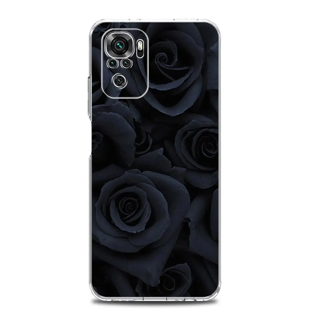 Gothic Black Lip Clear Soft Phone Case Cover