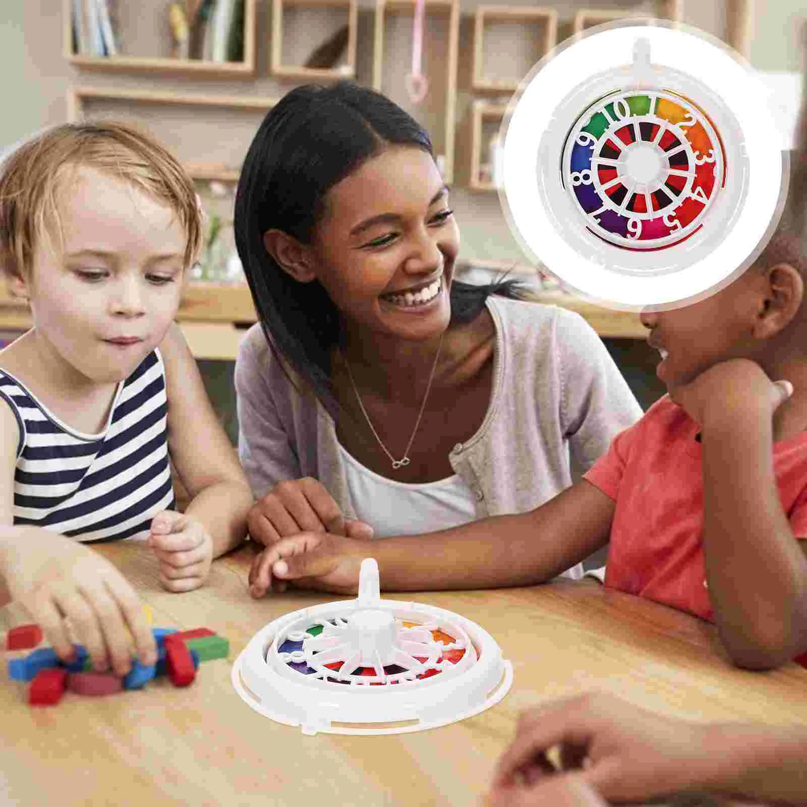 Game Turntable Poker Rotating Wheel Supply Props Festival Plastic Chip Rake Household