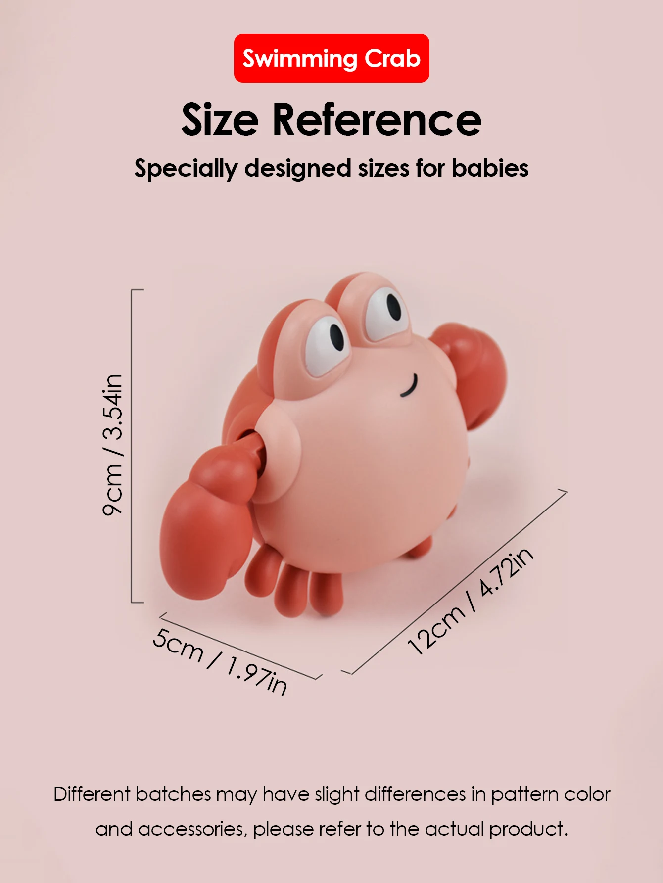 2Pcs Baby Toys Bathing Cartoon Animal Crab Swimming Pool Water Play Game Chain Clockwork Bath Toys For Children 2