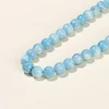 Natural Stone Sea Blue China Larimar Bead Round Loose Spacer Dyed Color Bead For Jewelry Making Diy Bracelet Neckace Accessory 4