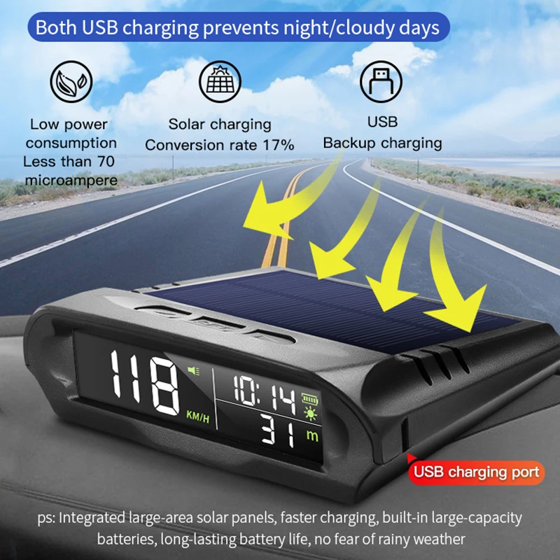 X98 Auto Hud Head Up Display Misuratore Digitale Proiettore Per Parabrezza Per Auto Tachimetro Multifunzionale Per Allarme Overspeed Gps Universale
