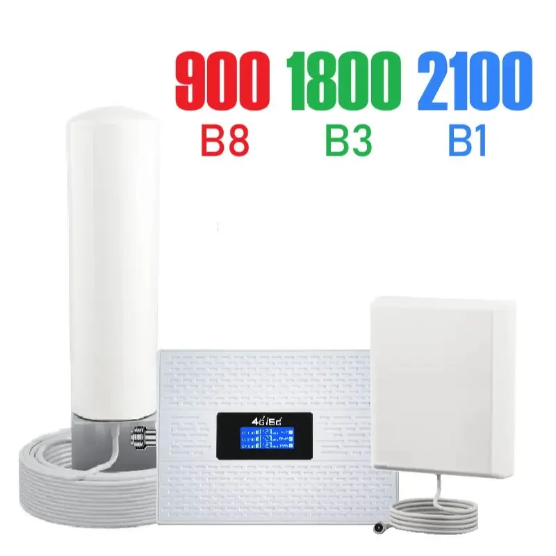 LOG 로켓 옴니 360 듀얼 실내 안테나 셀룰러 신호 증폭기 900 1800 2100 신호 부스터 5G 4G 3G 2G 3밴드 리피터