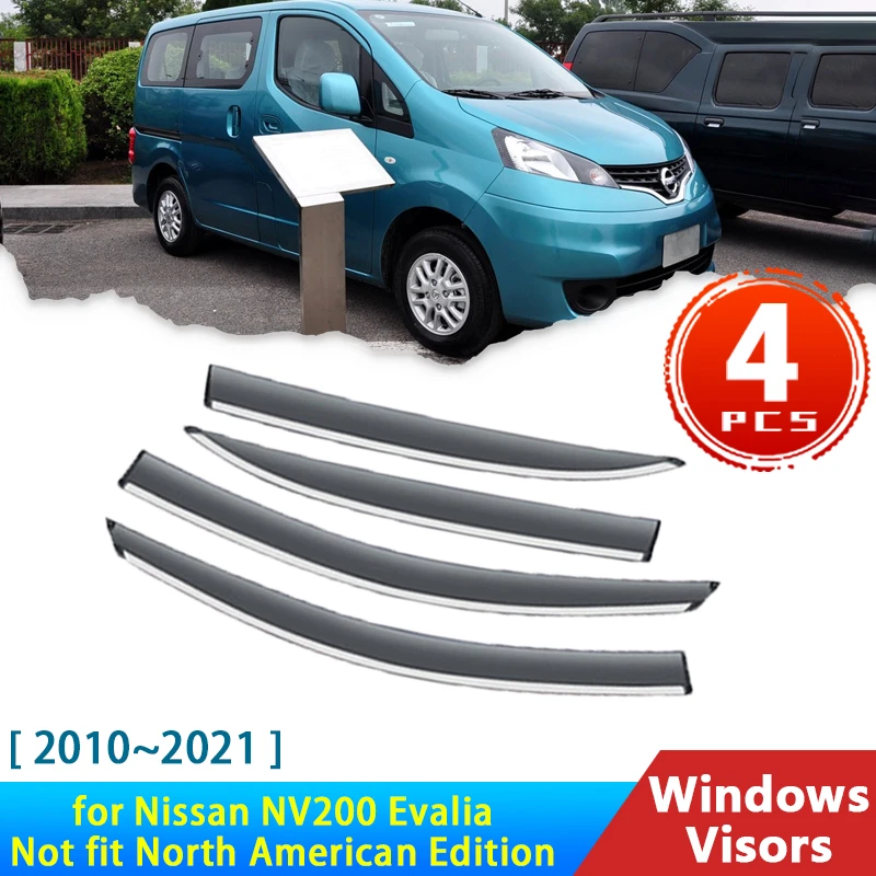 Deflectors For Nissan Nv200 Van M20 Evalia 20102021 2007 Acessories