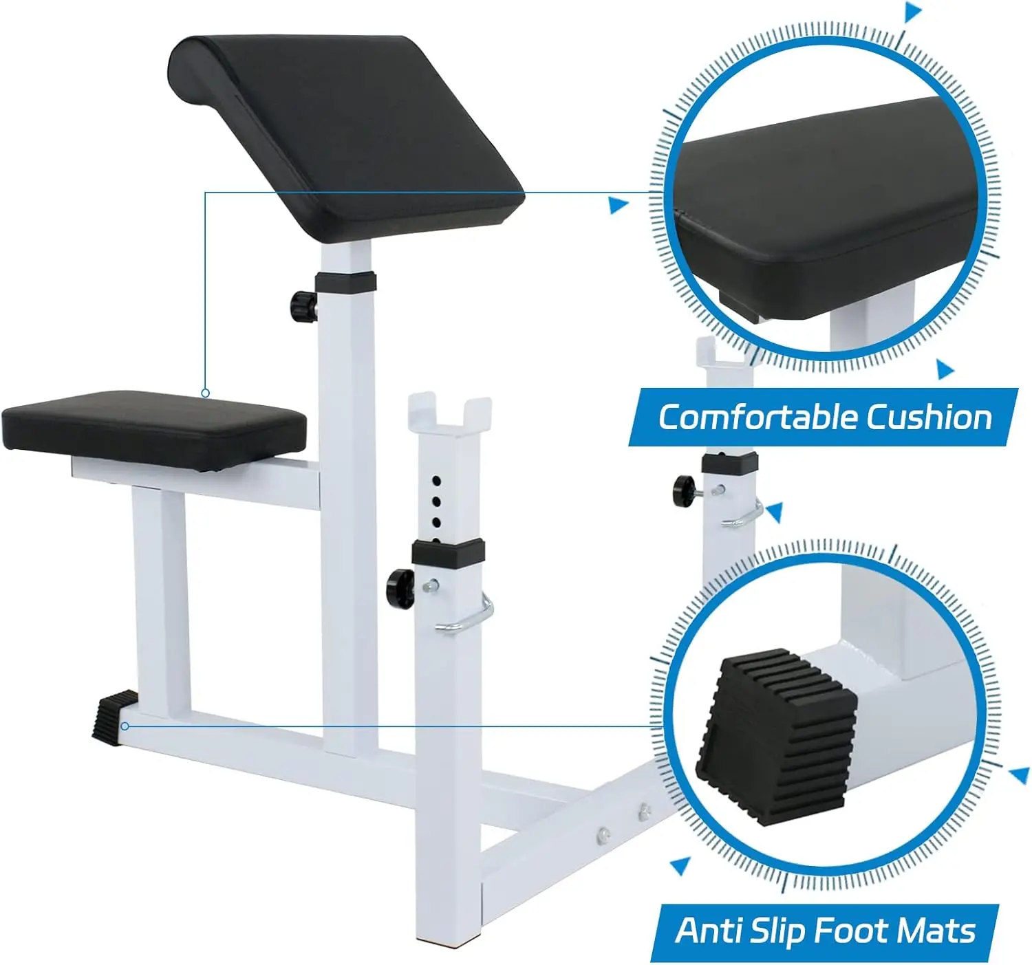 Preacher Curl Bench for Arm Isolation - Image 3
