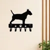 6/9 Inch Bull Terrier Towel Rack & Key Holder - Versatile Decor 5