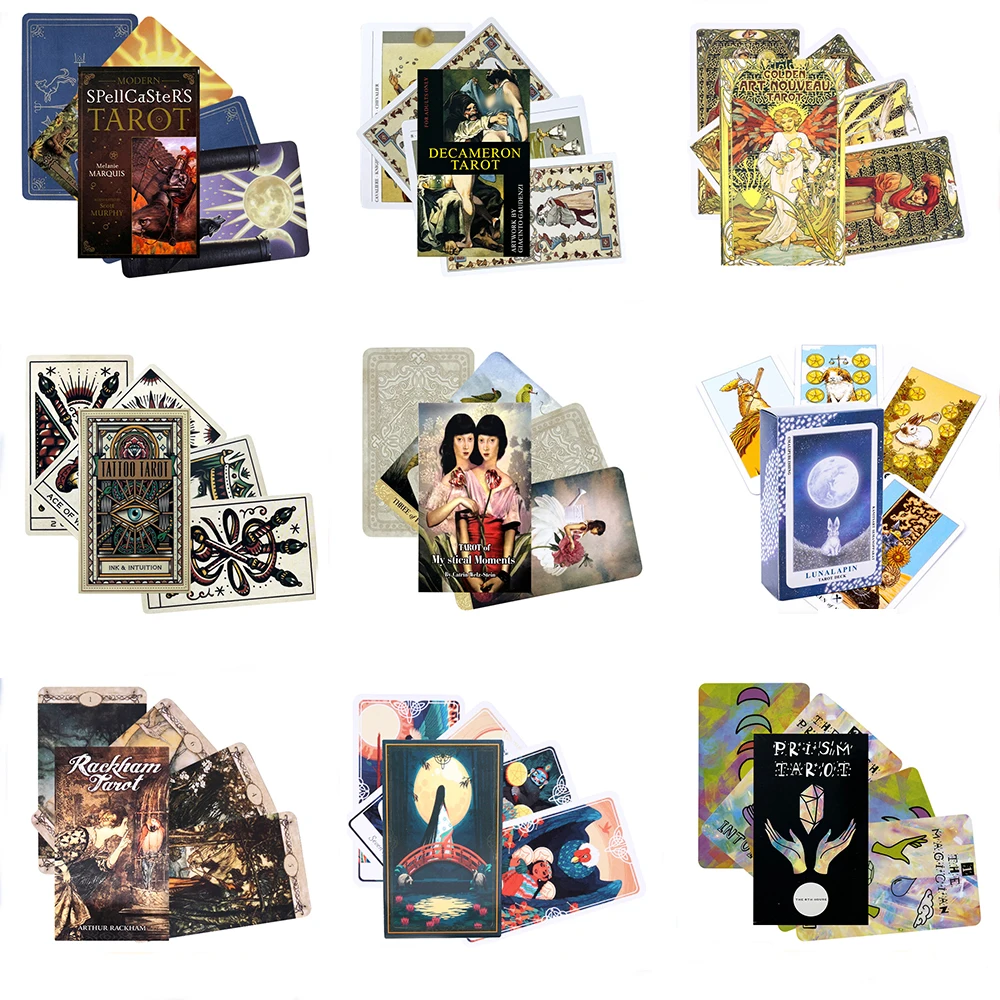 

The Most popular Tarot Deck 78 Cards Set and Guidebook Card Game Board Game Tell The Future Toy For Divination Personal Use