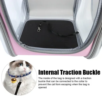 Pet Cat Carrier Backpack Portable For Small Dogs Cats Space Capsule Cage Breathable Cat Travel Outdoor Shoulder Bag Pet Supplies 3